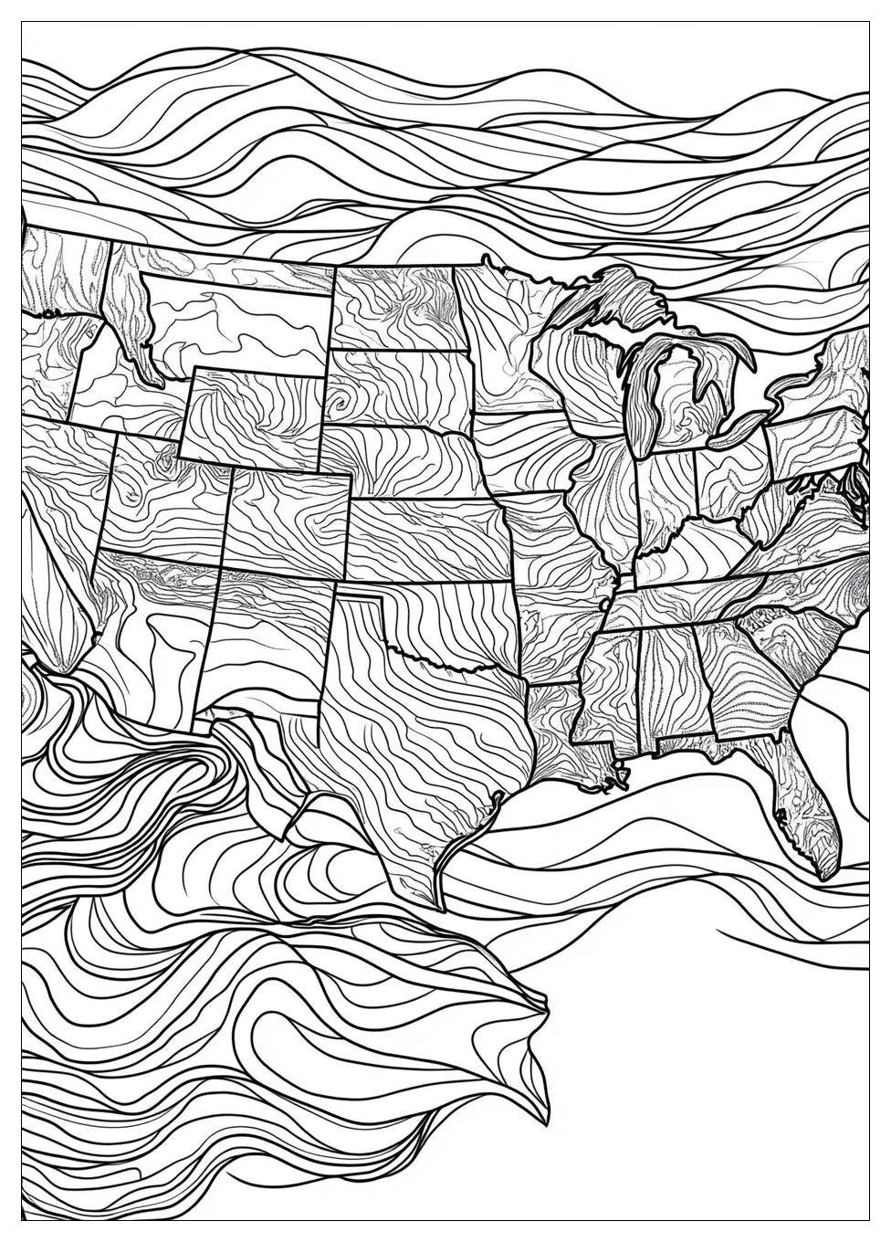 Free Printable USA Map Coloring Pages 19 USA Map Coloring Pages-19