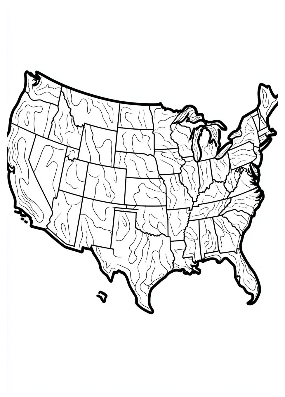 Free Printable USA Map Coloring Pages 20 USA Map Coloring Pages-20