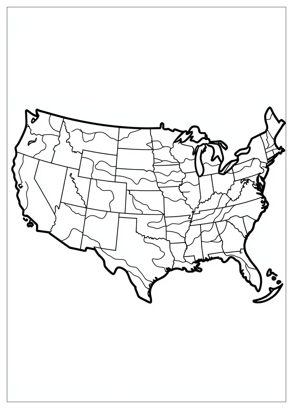 Free Printable USA Map Coloring Pages 8 USA Map Coloring Pages-8