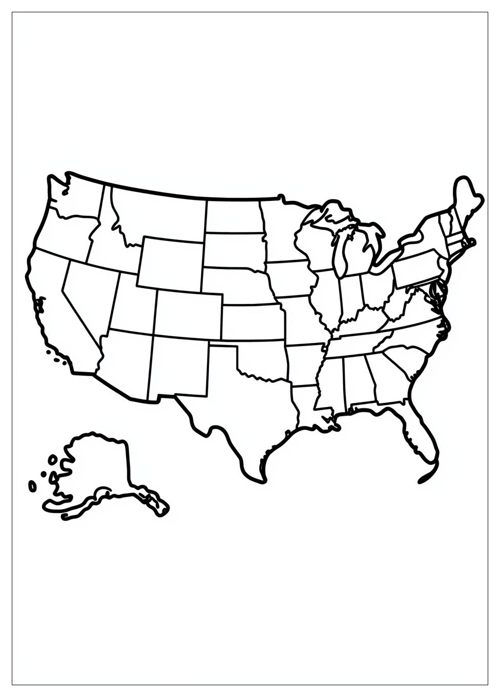 Free Printable USA Map Coloring Pages 9 USA Map Coloring Pages-9
