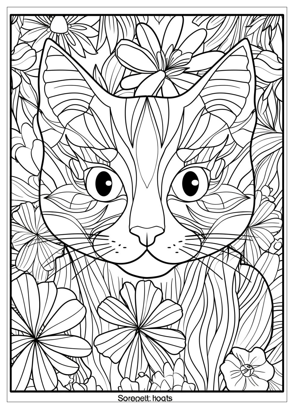 Unicorn Cat Coloring Pages-11