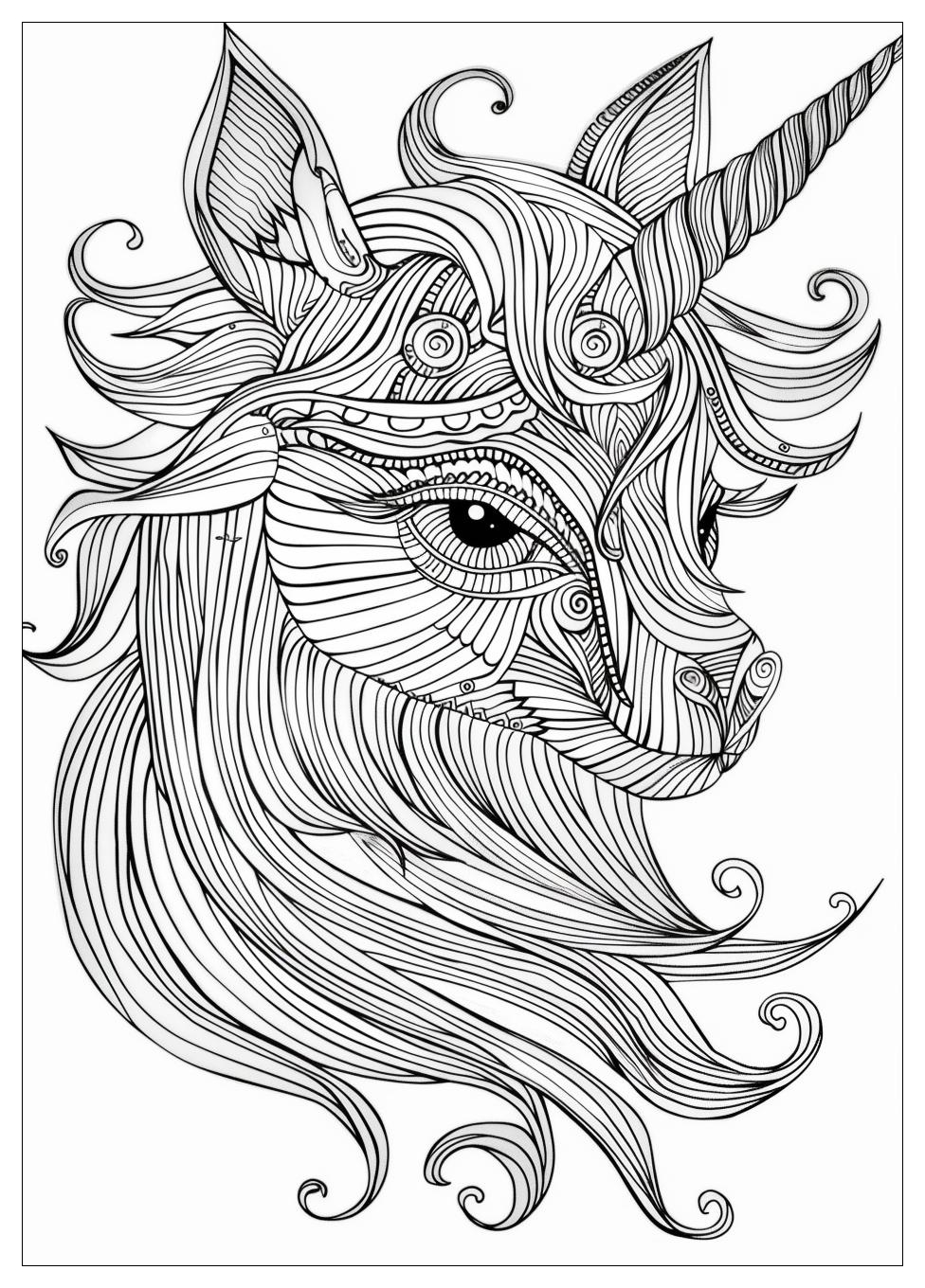 Unicorn Cat Coloring Pages-15