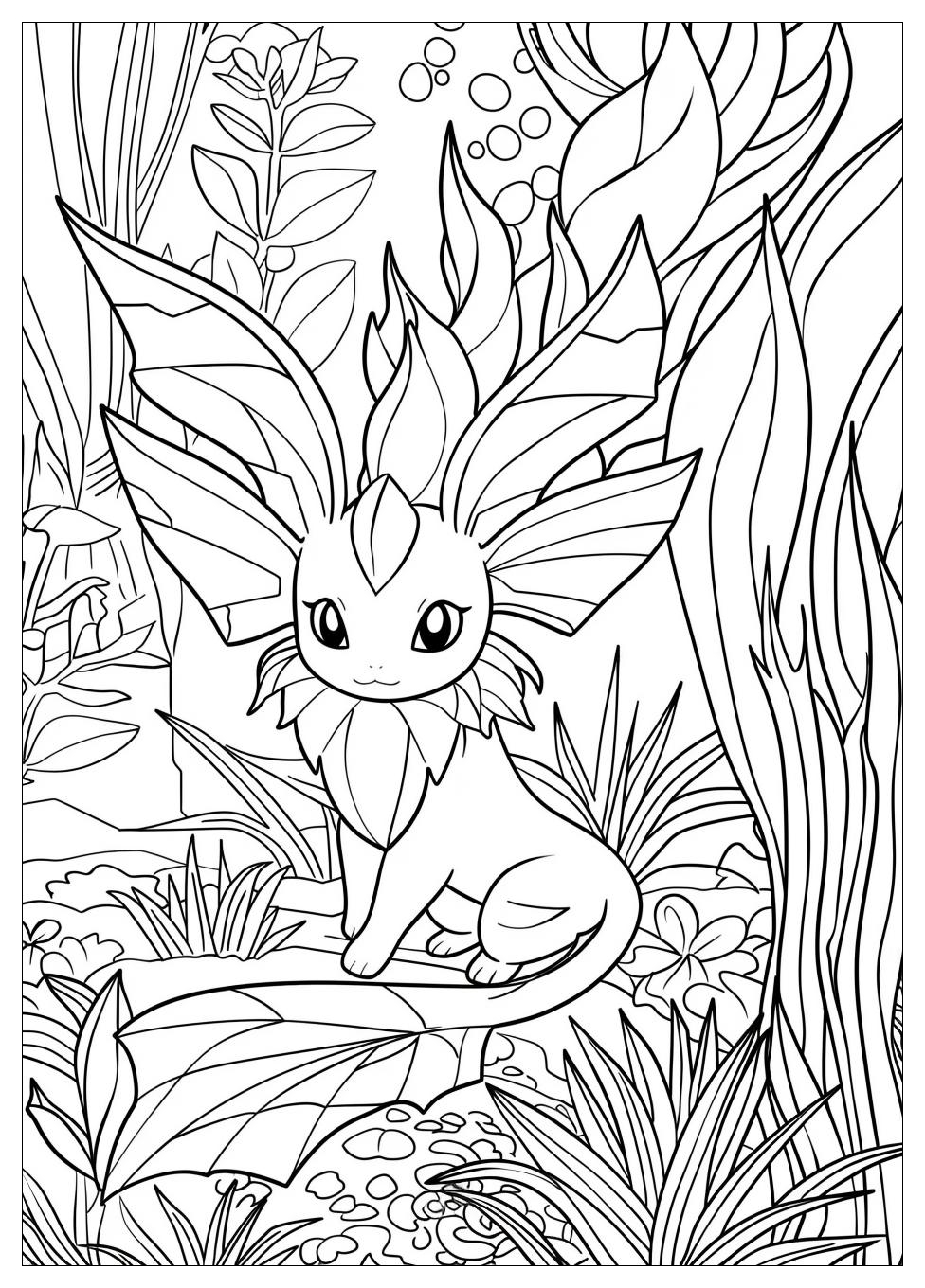 Vaporeon Coloring Pages-4