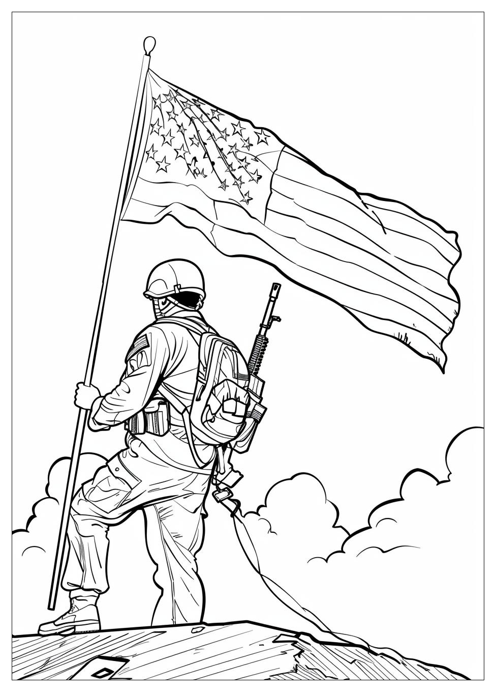 Veterans Day Coloring Pages-11