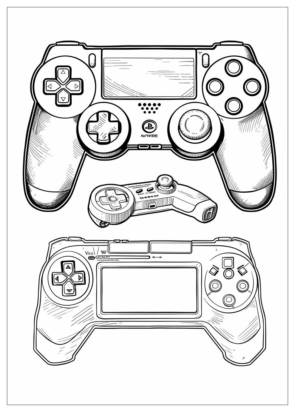 Video Game Coloring Pages-1