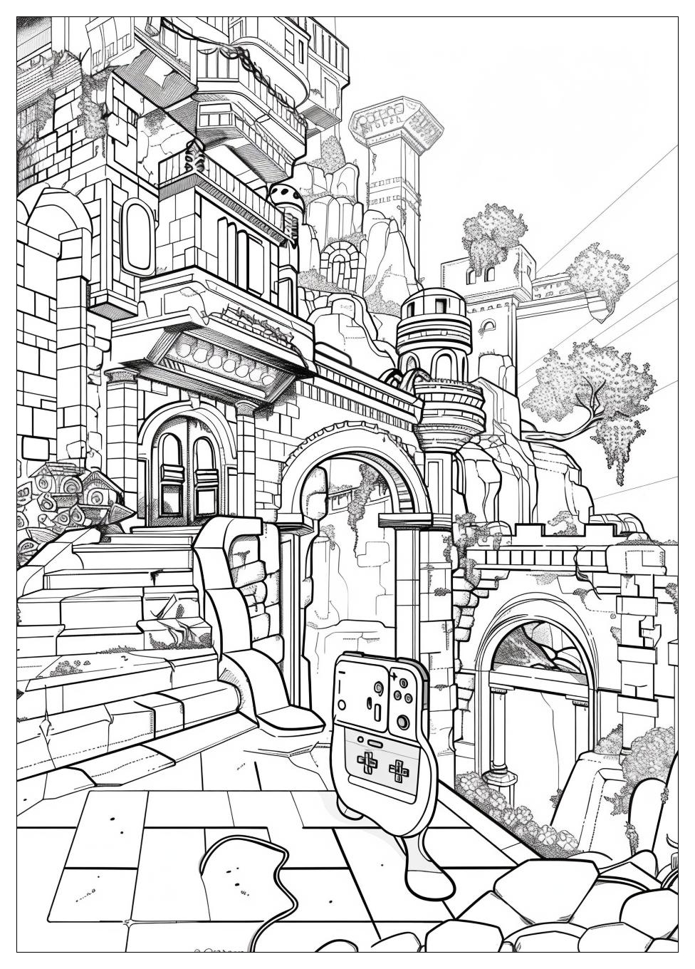 Video Game Coloring Pages-16
