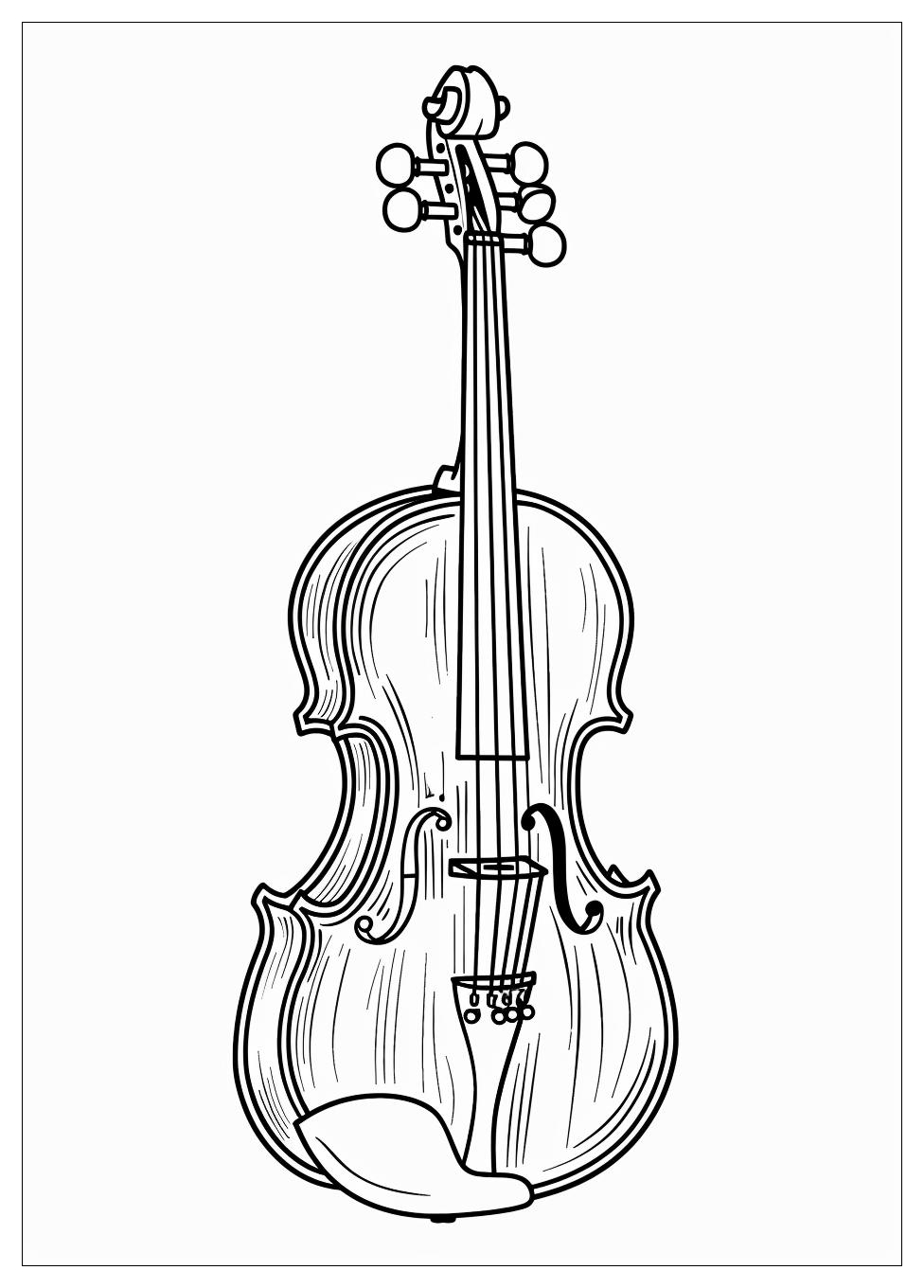 Violin Coloring Pages-1
