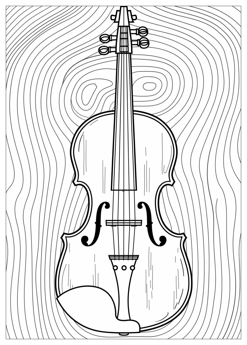 Violin Coloring Pages-10