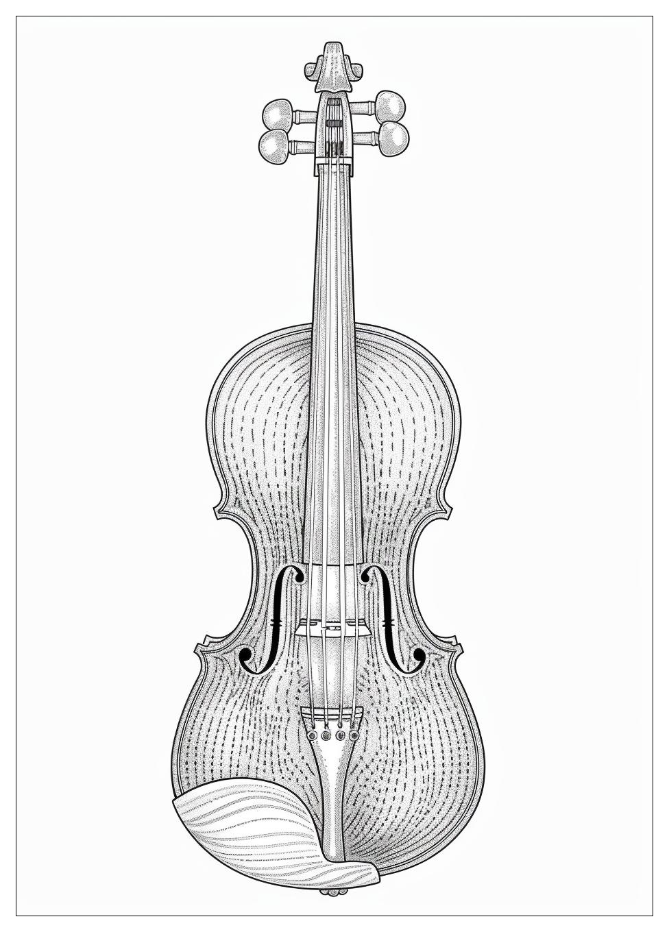 Violin Coloring Pages-11