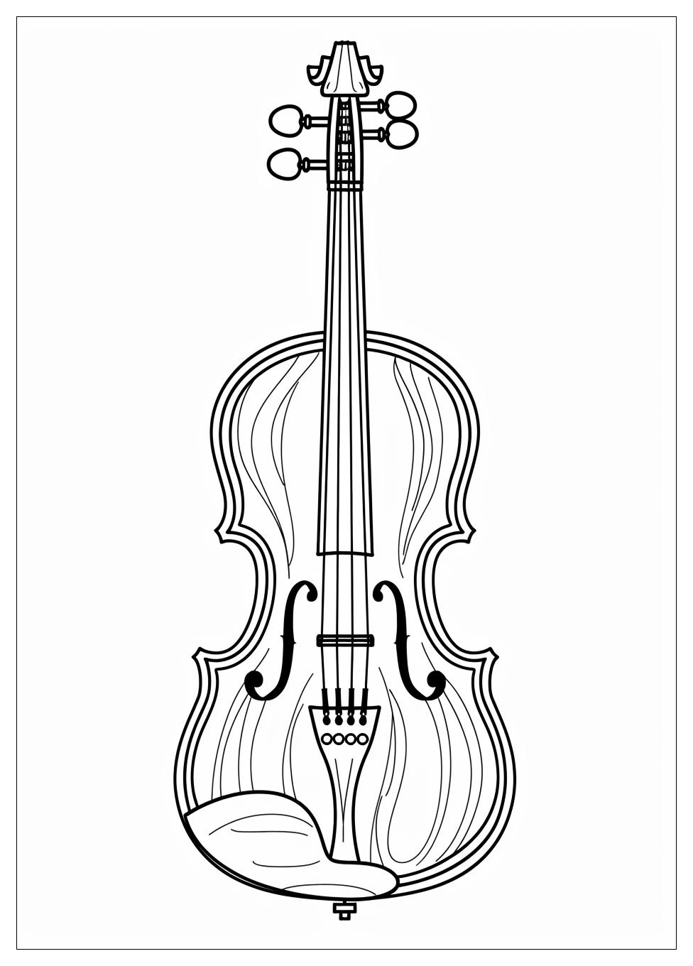 Violin Coloring Pages-12