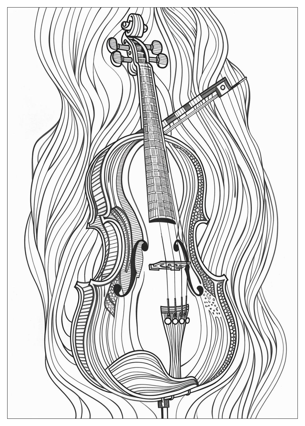 Violin Coloring Pages-15