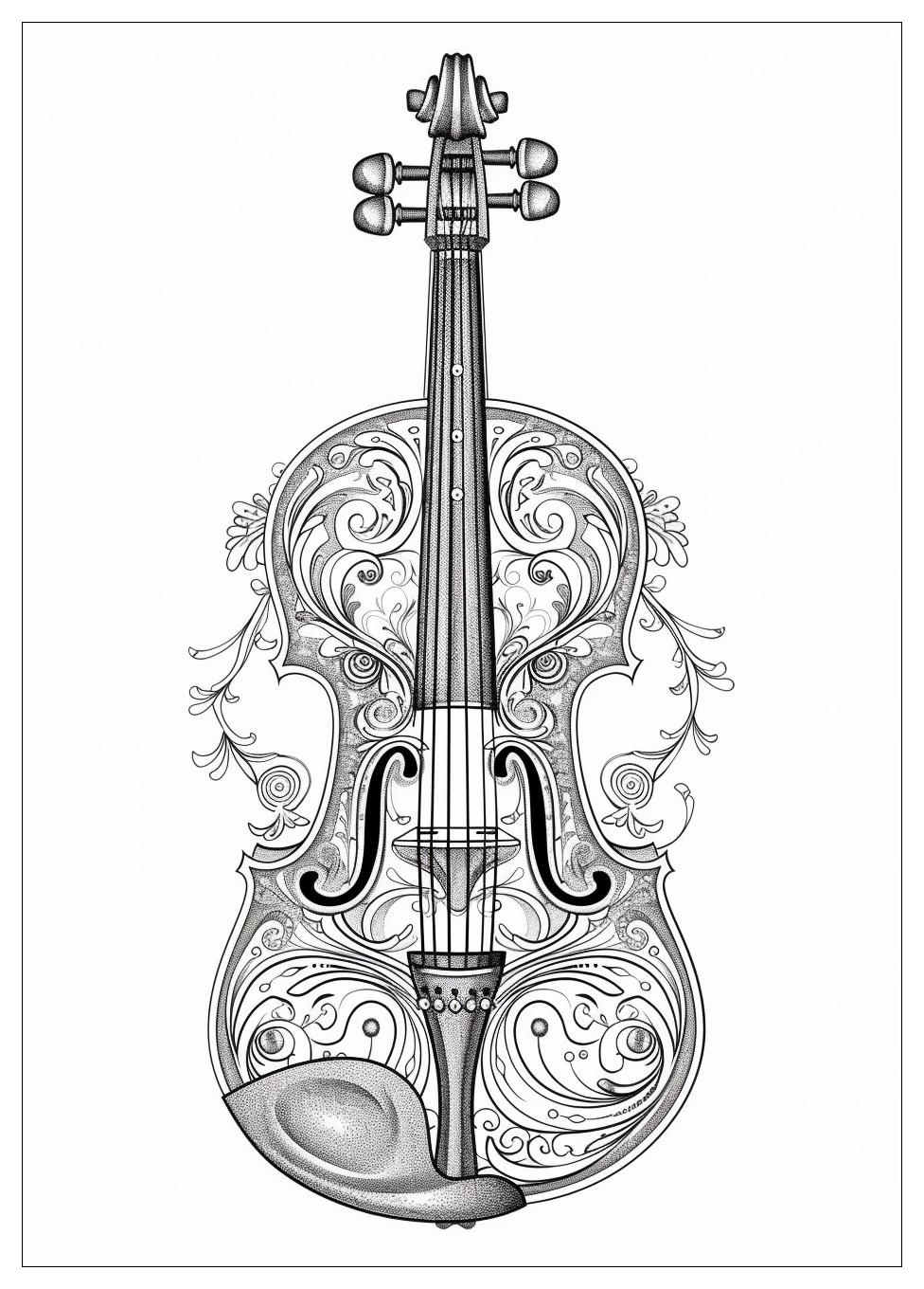 Violin Coloring Pages-16