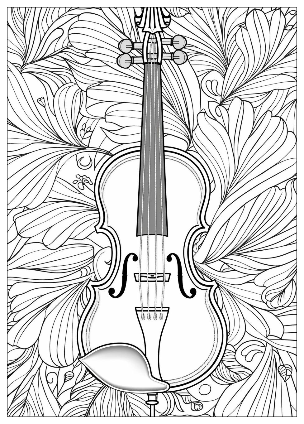 Violin Coloring Pages-18