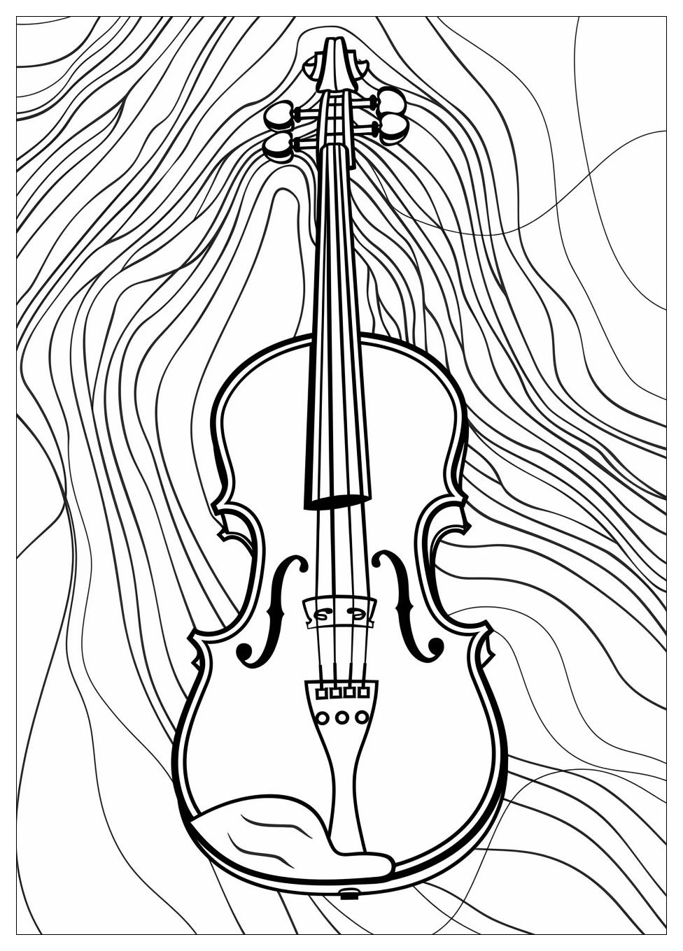 Violin Coloring Pages-3