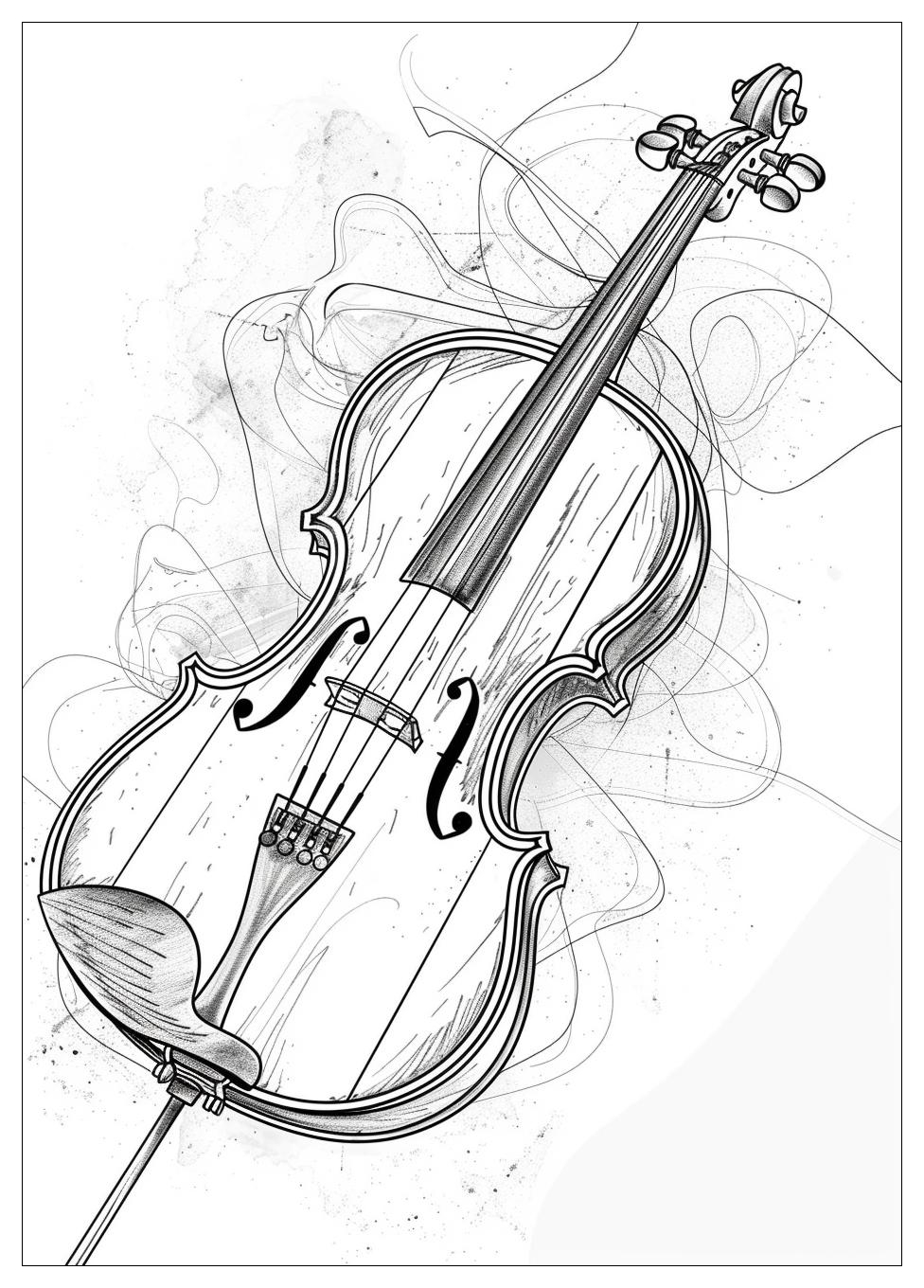 Violin Coloring Pages-4