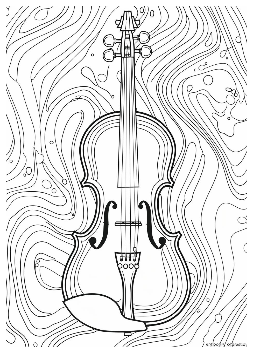 Violin Coloring Pages-6