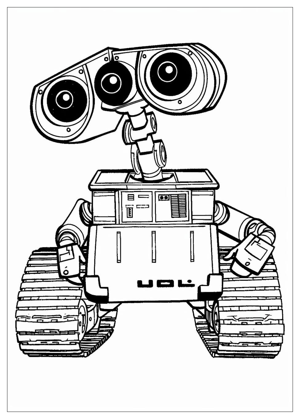 Wall E Coloring Pages-1