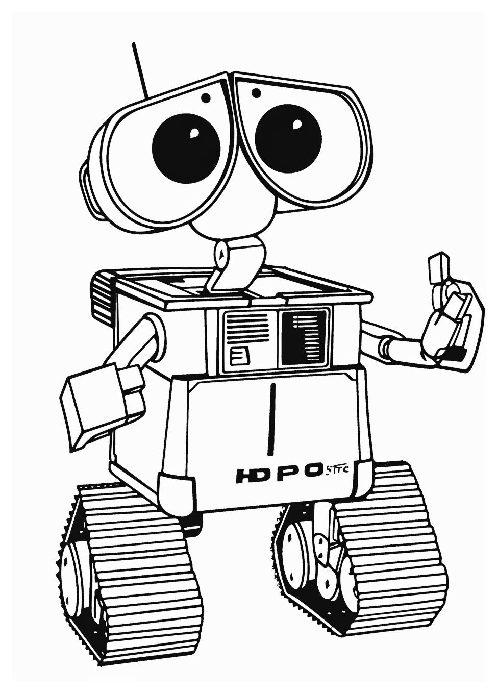 Wall E Coloring Pages-11