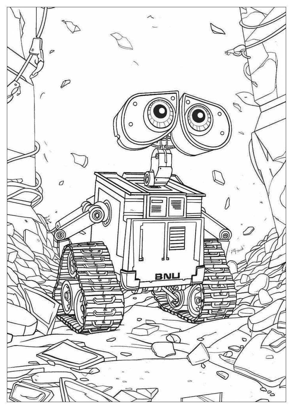 Wall E Coloring Pages-14