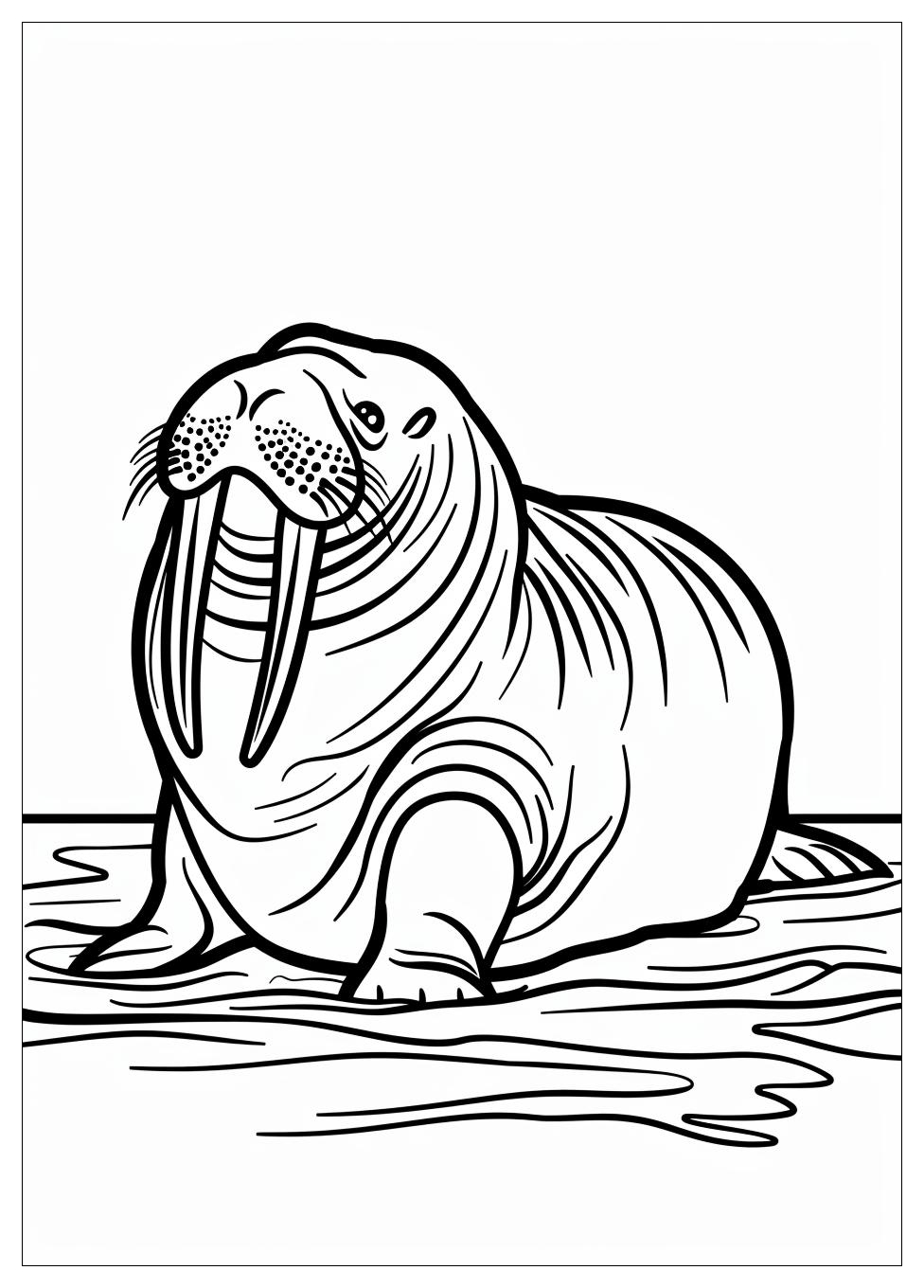 Walrus Coloring Pages-12