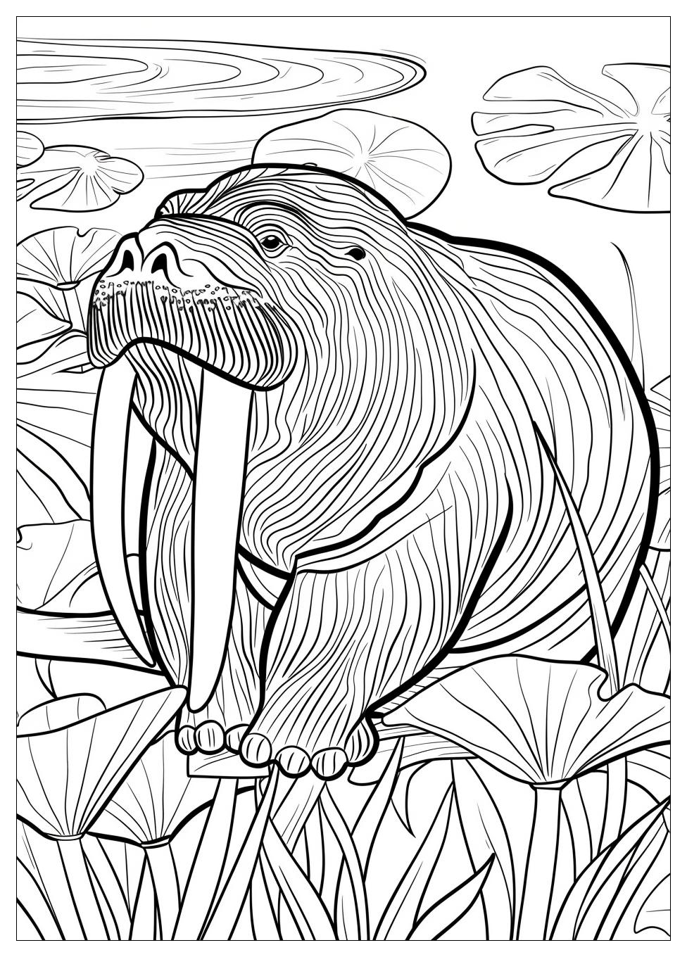 Walrus Coloring Pages-13