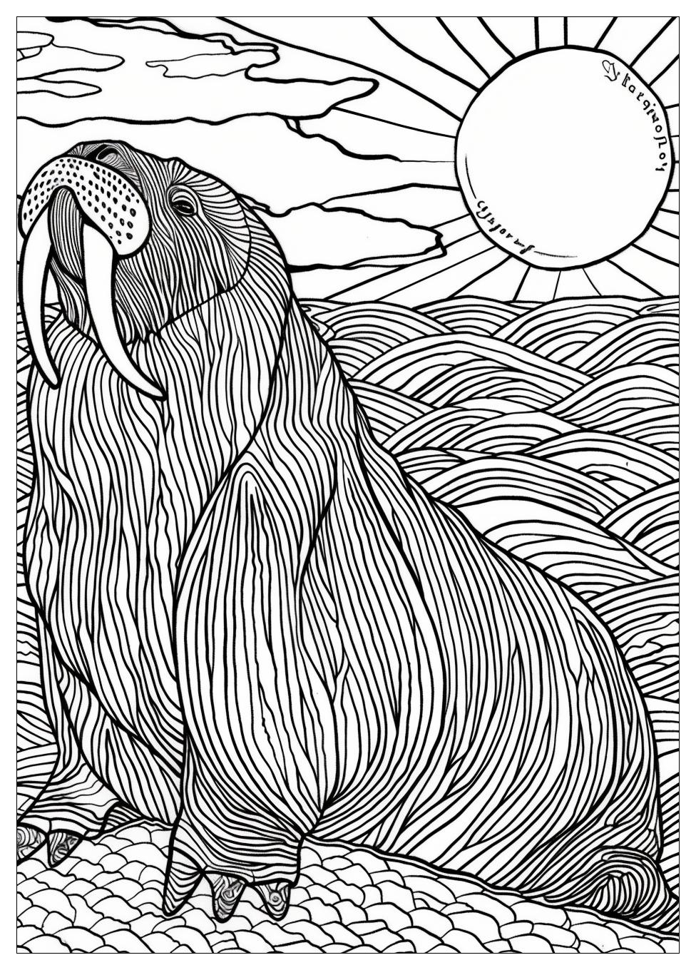 Walrus Coloring Pages-14