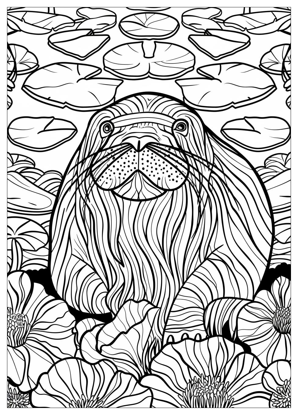 Walrus Coloring Pages-16