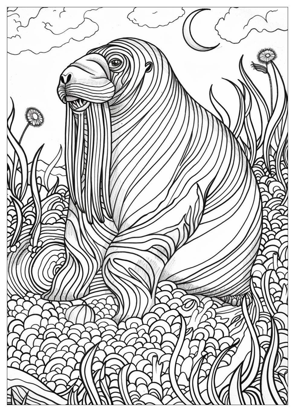 Walrus Coloring Pages-18