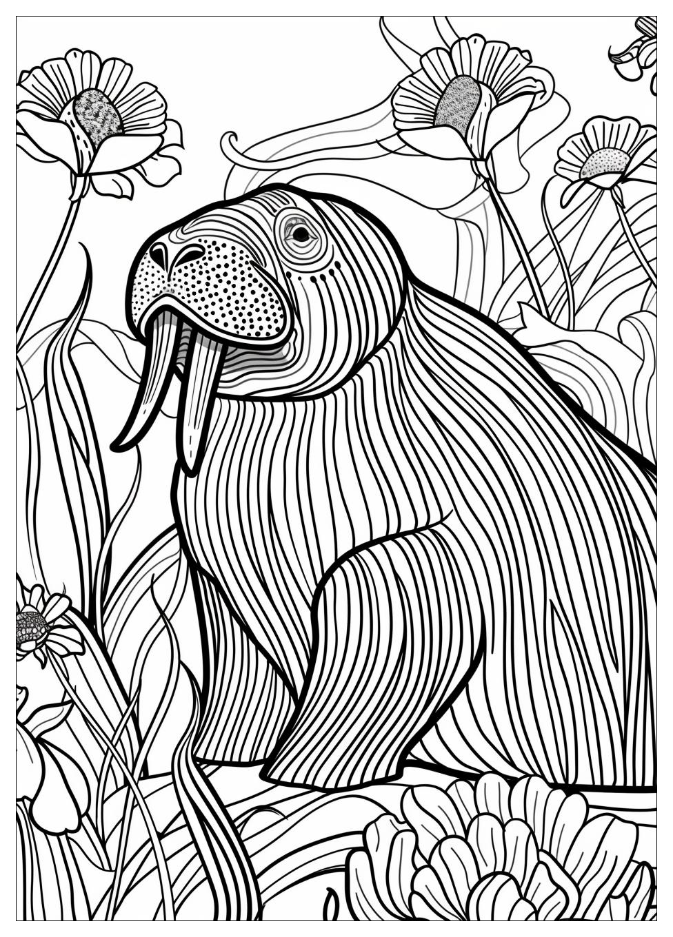 Walrus Coloring Pages-19