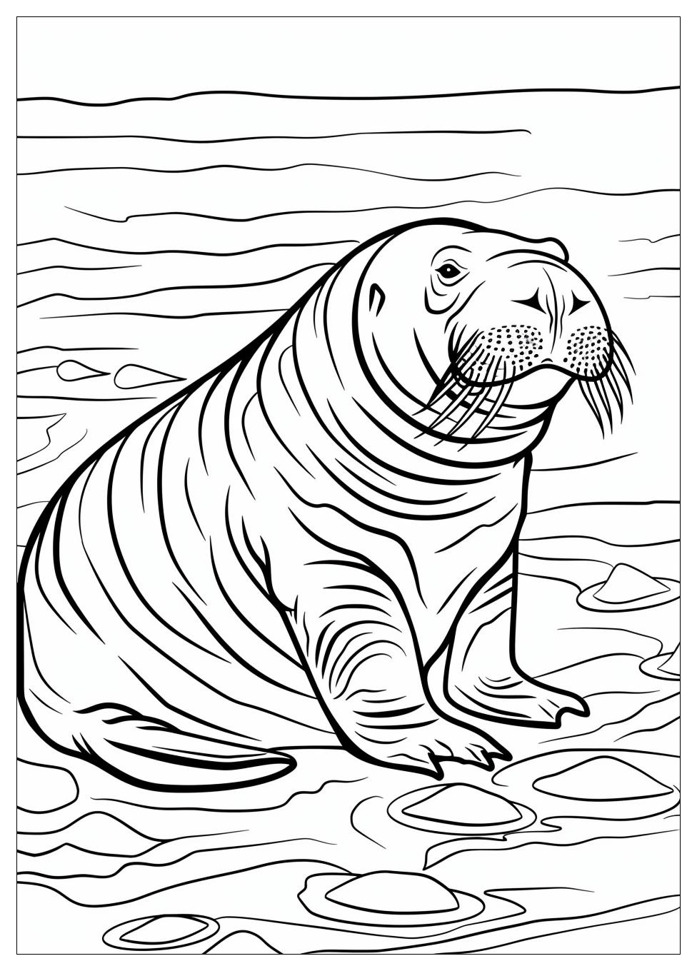 Walrus Coloring Pages-2