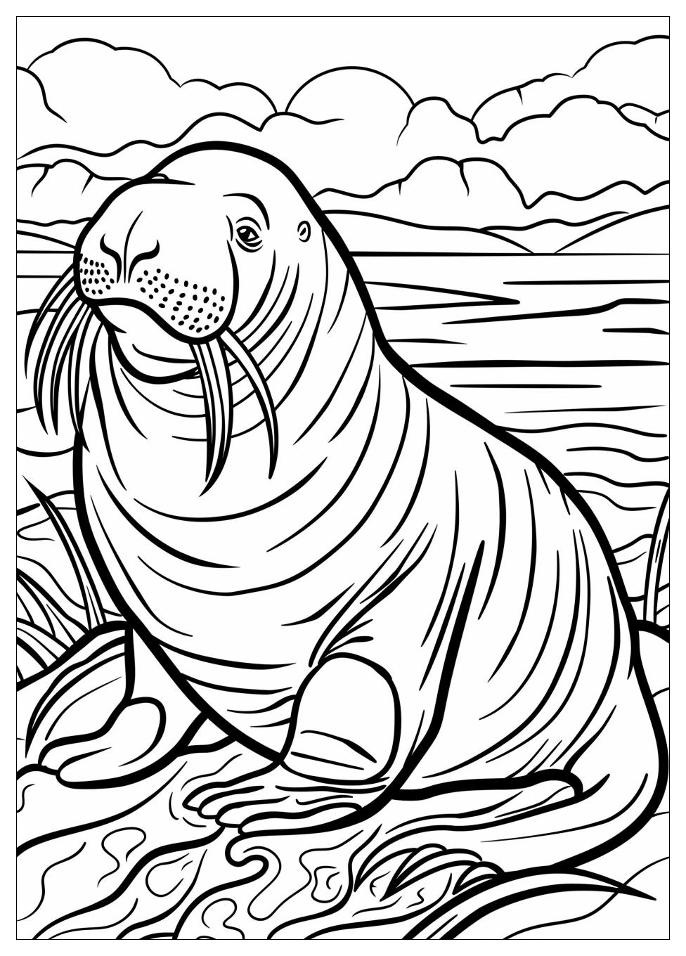 Walrus Coloring Pages-3