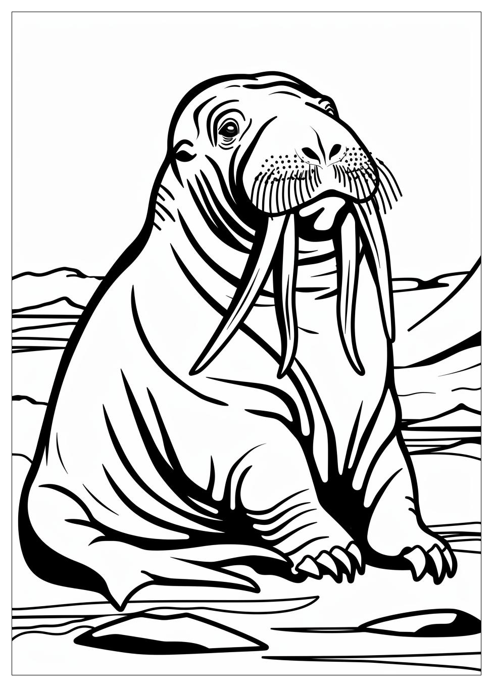 Walrus Coloring Pages-6