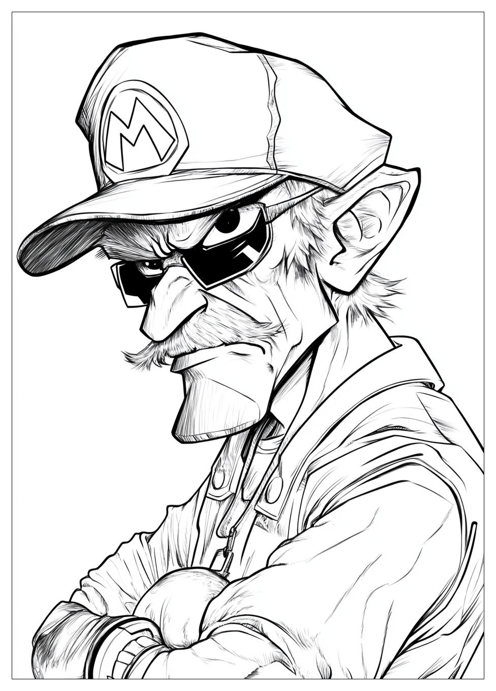 Waluigi Coloring Pages-11
