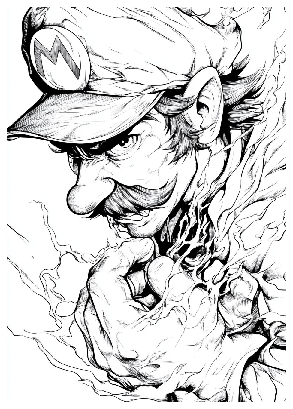 Waluigi Coloring Pages-13