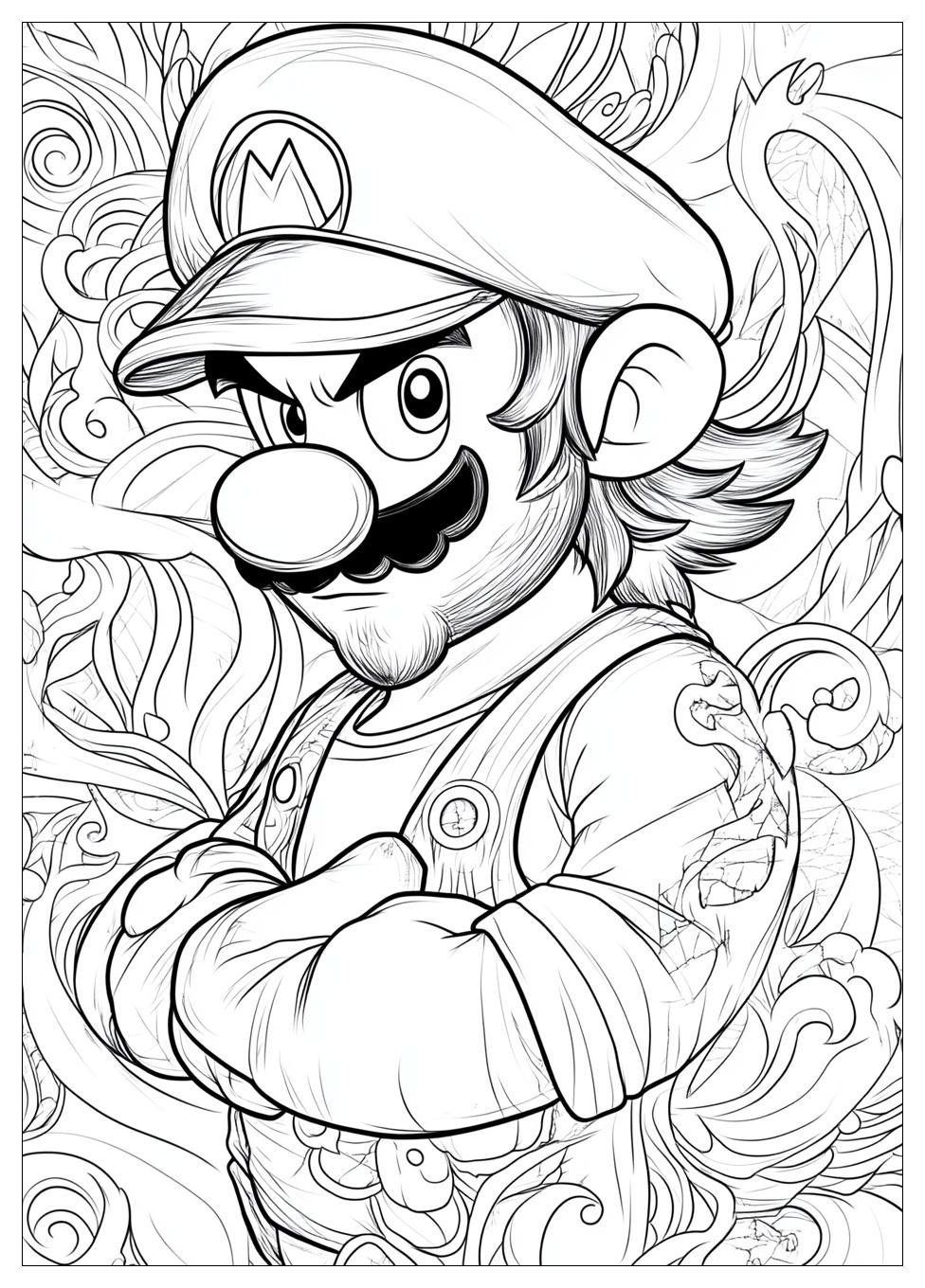 Waluigi Coloring Pages-15