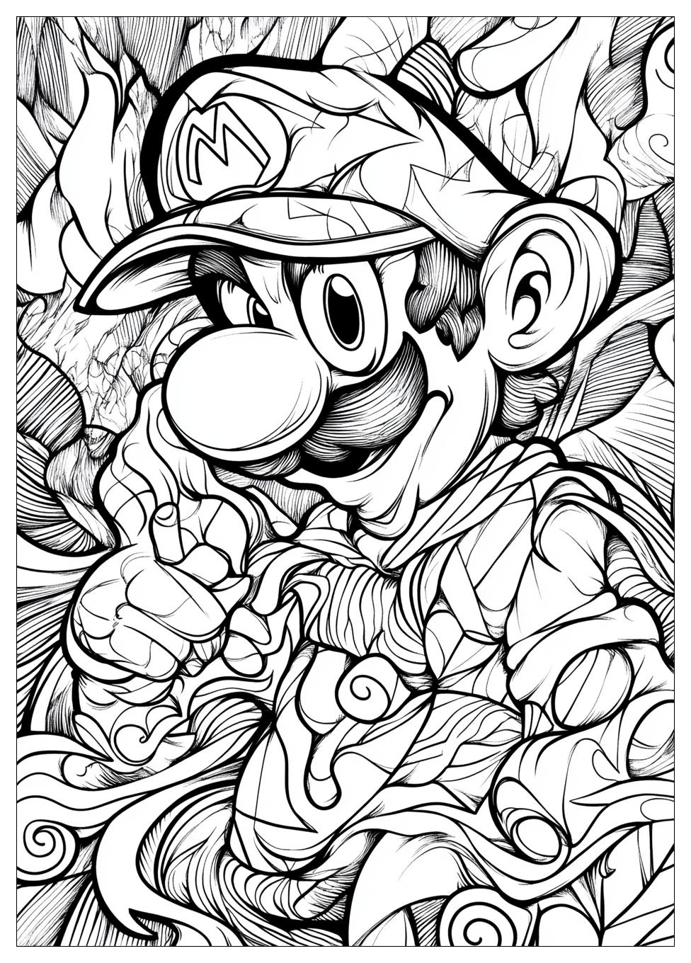 Waluigi Coloring Pages-16