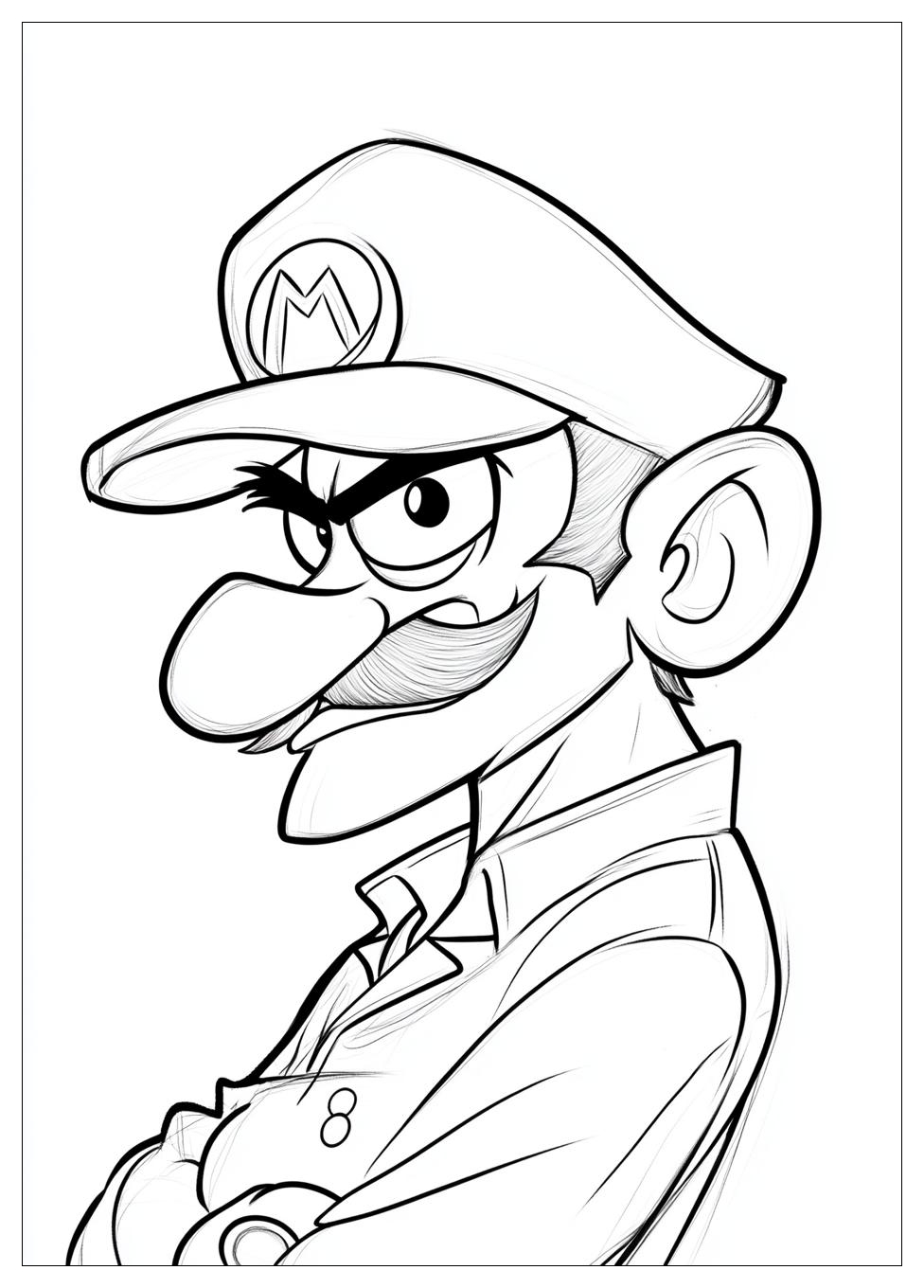 Waluigi Coloring Pages-3