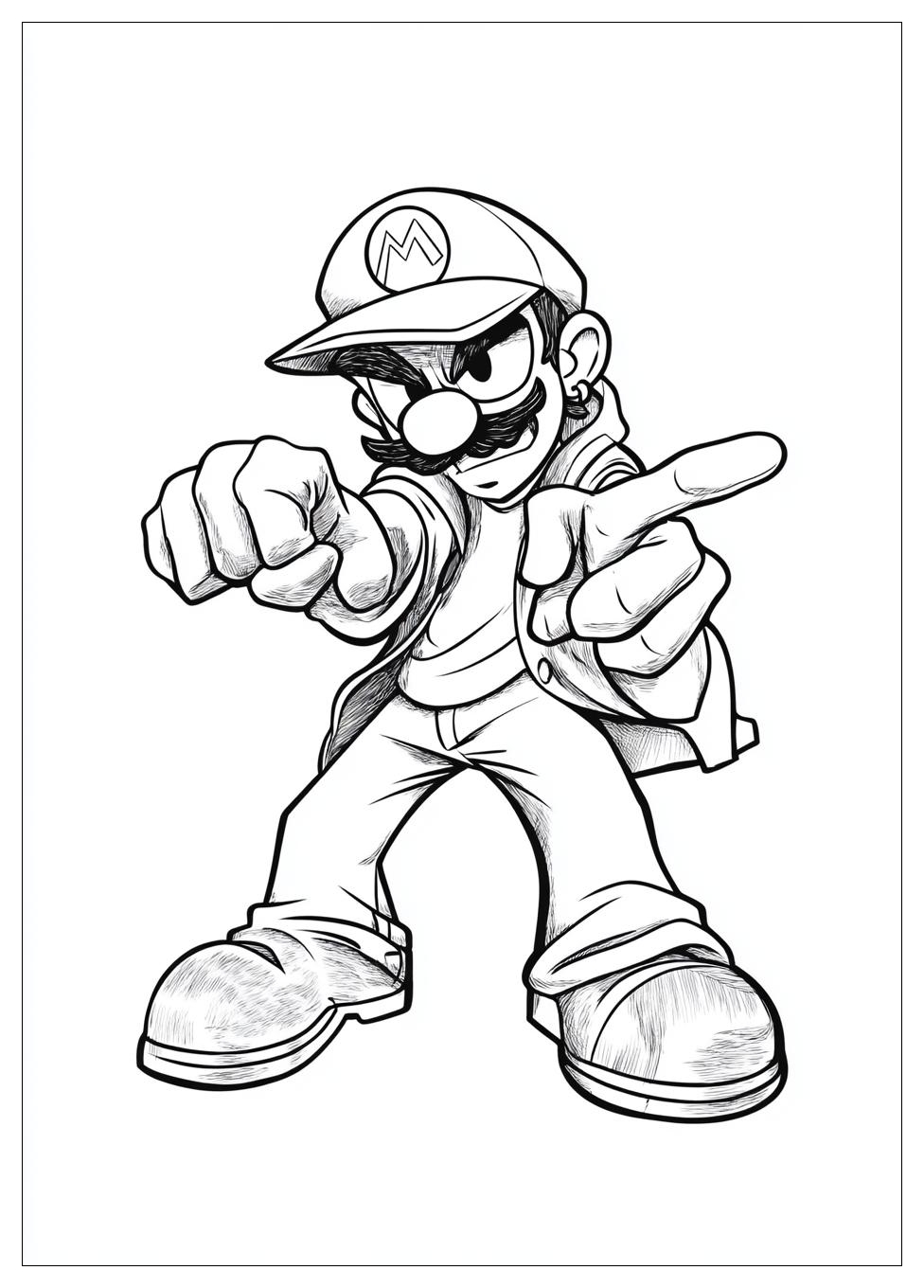Waluigi Coloring Pages-5