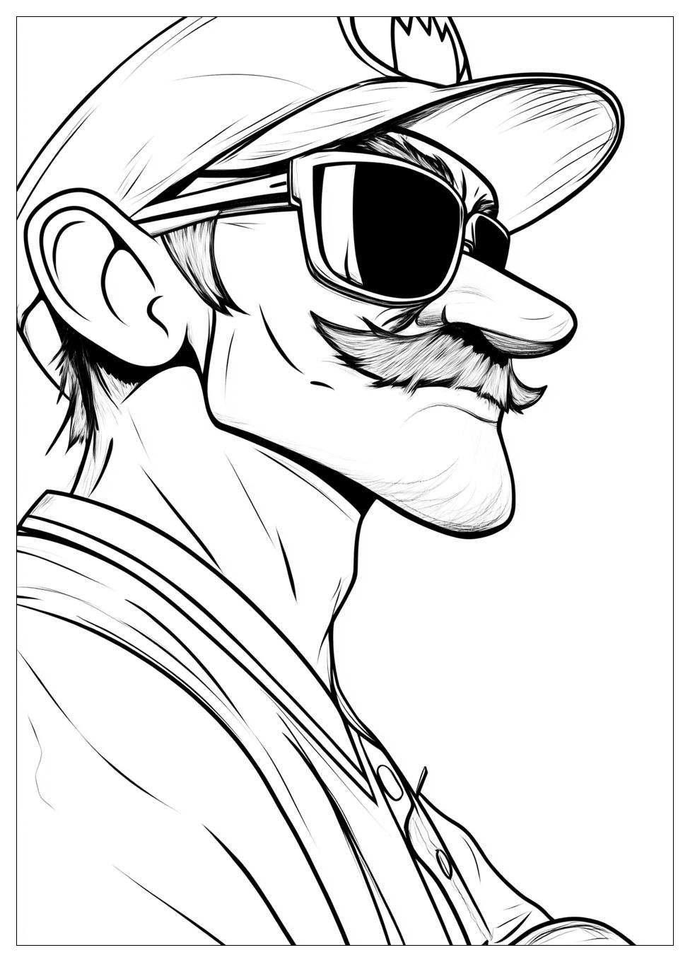 Waluigi Coloring Pages-6