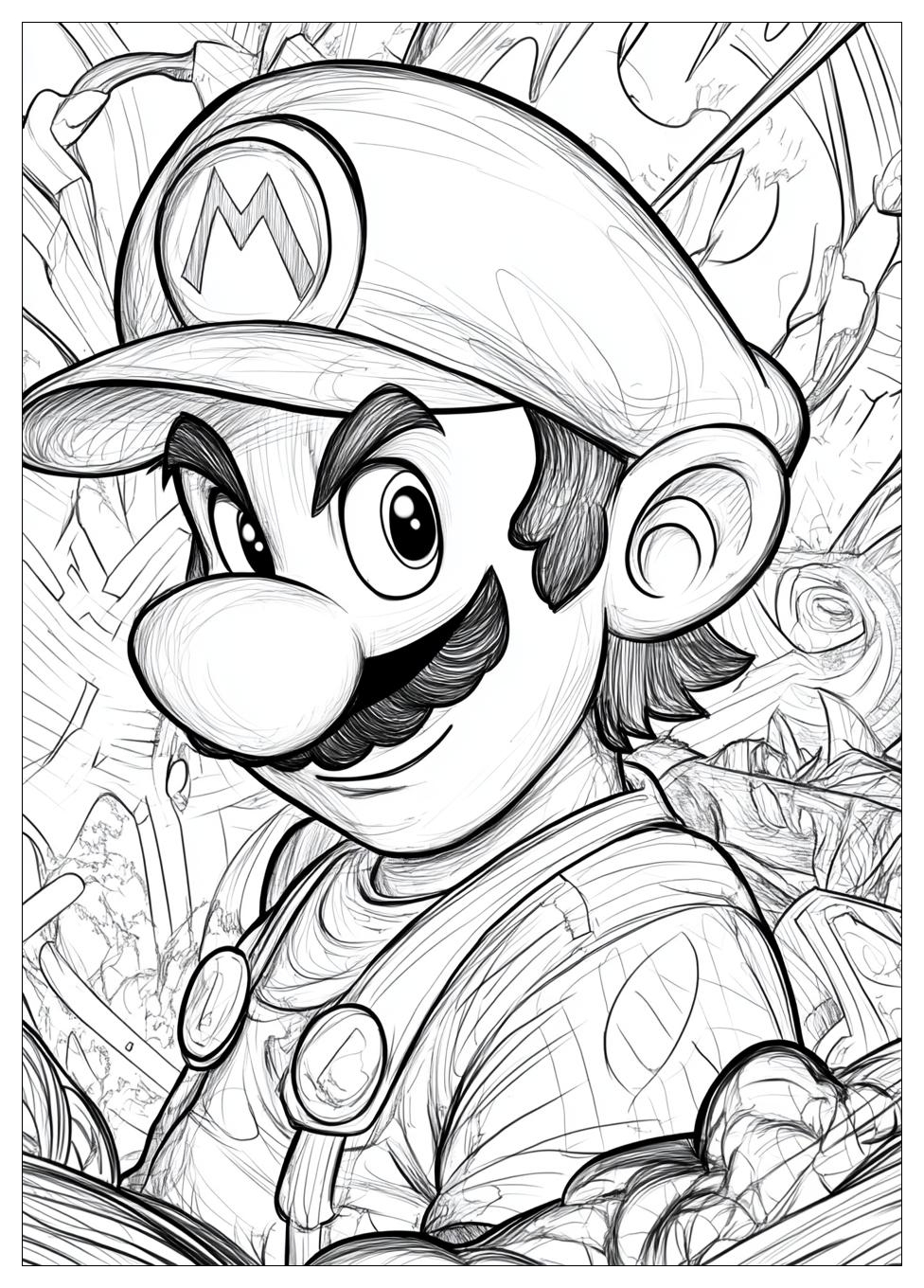 Waluigi Coloring Pages-9