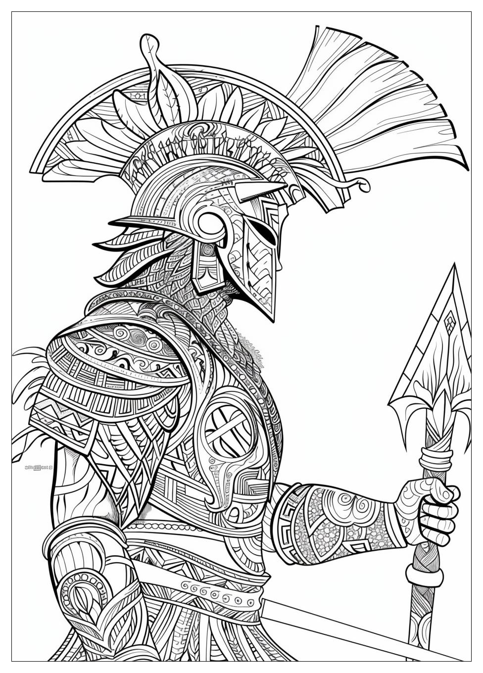 Warrior Coloring Pages-1