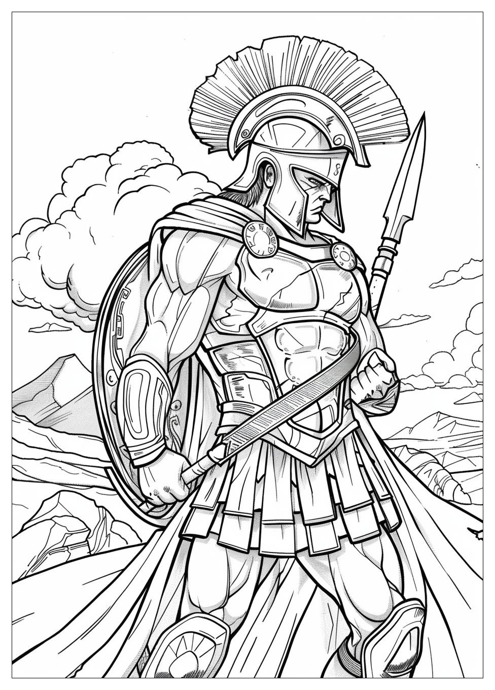 Warrior Coloring Pages-10