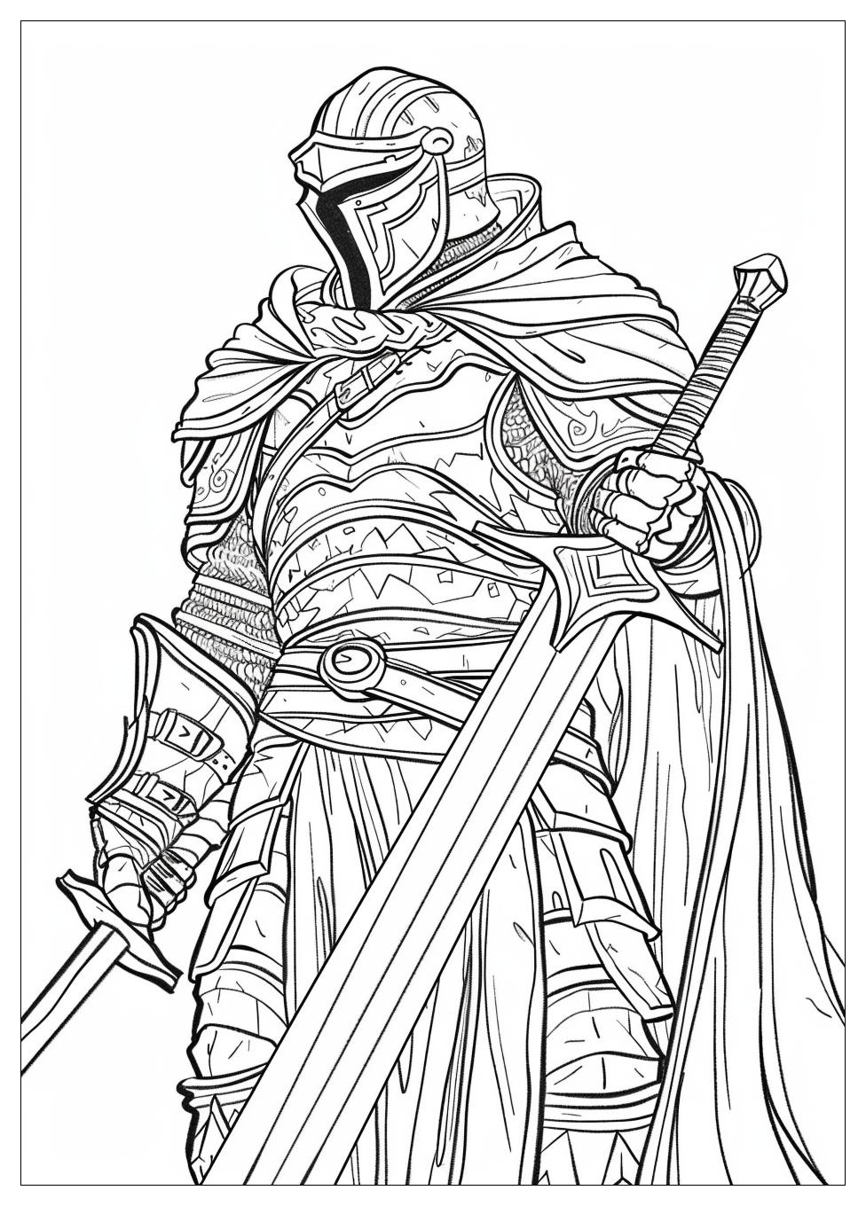 Warrior Coloring Pages-11