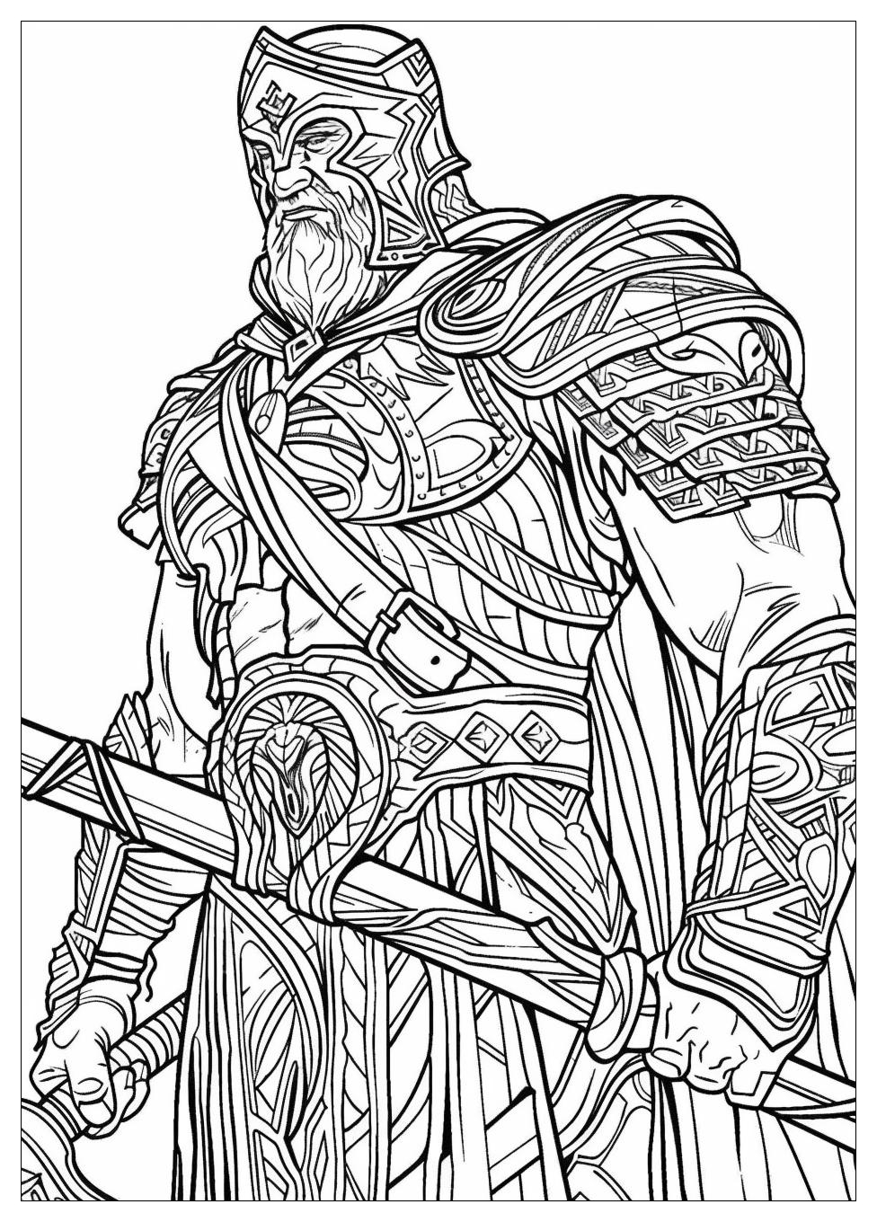 Warrior Coloring Pages-14