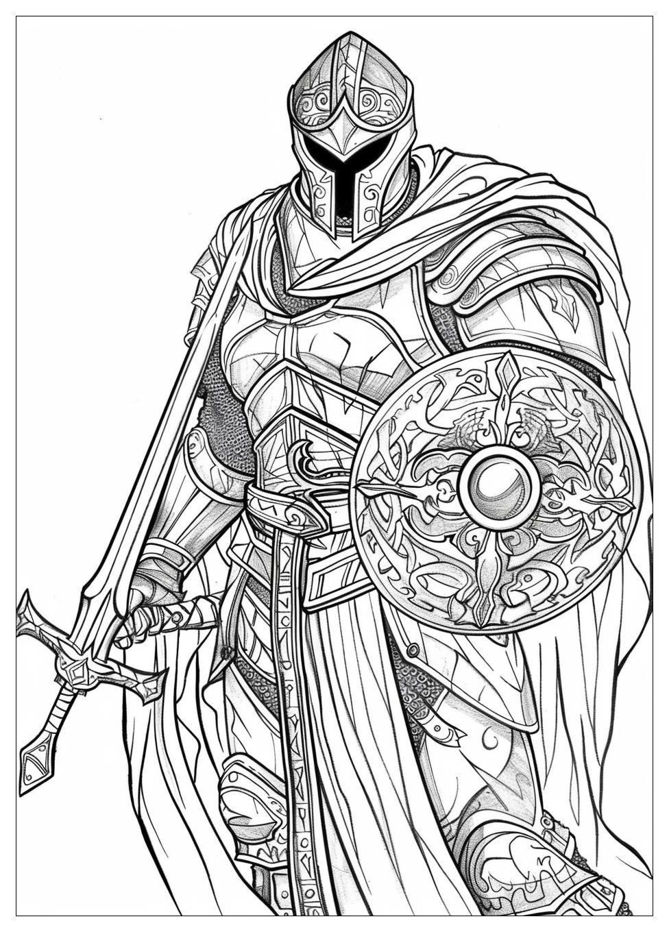 Warrior Coloring Pages-17