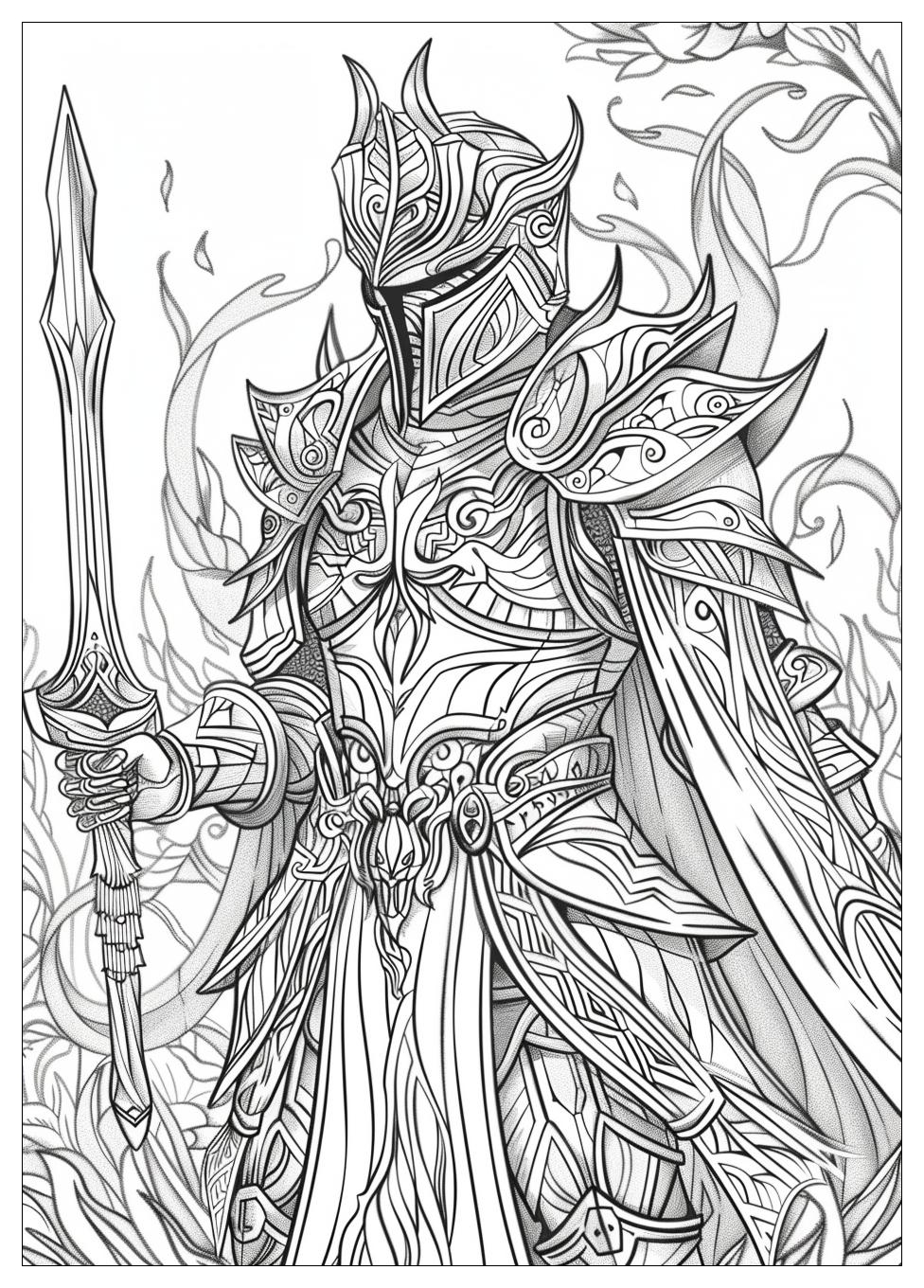 Warrior Coloring Pages-18
