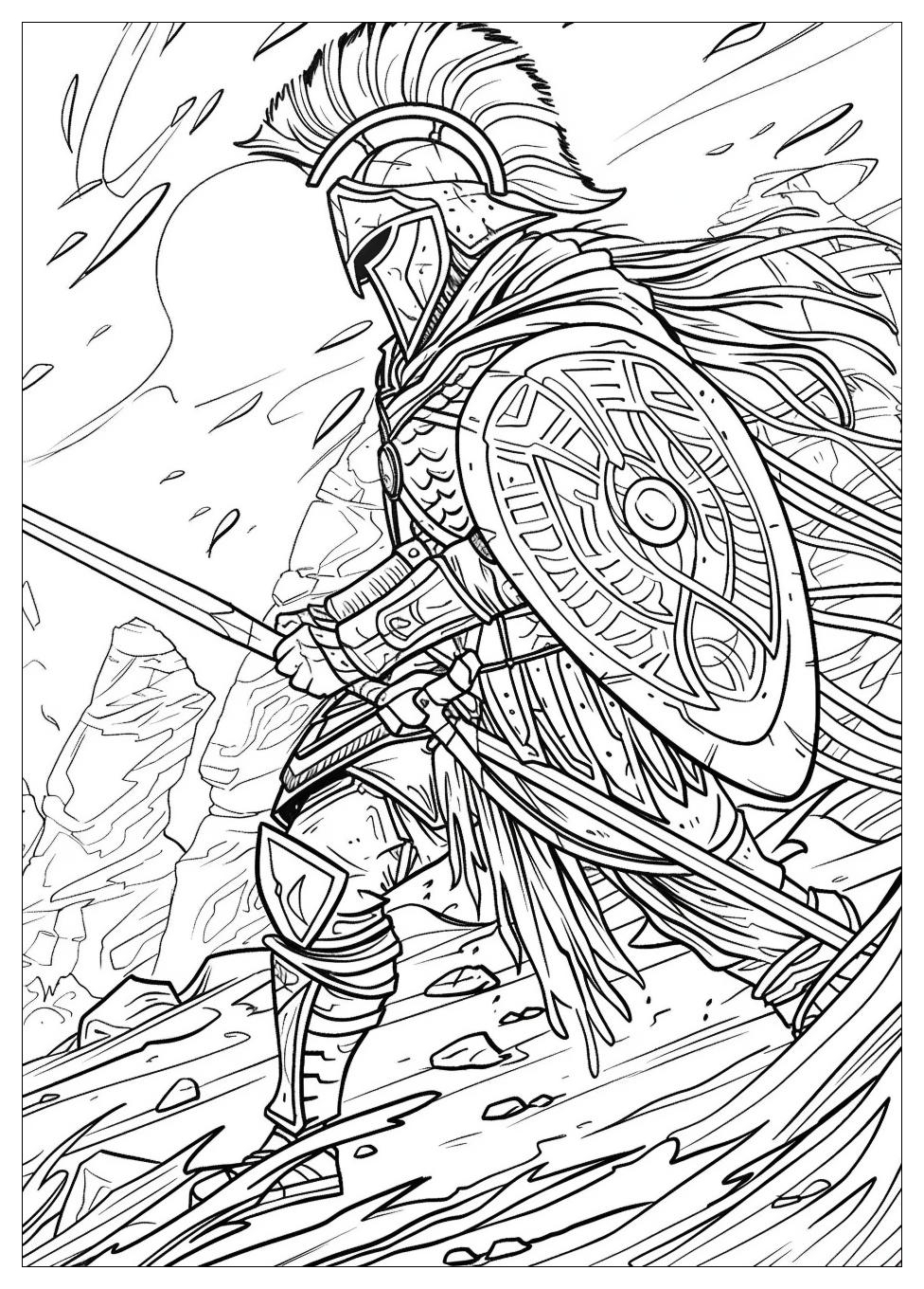 Warrior Coloring Pages-2
