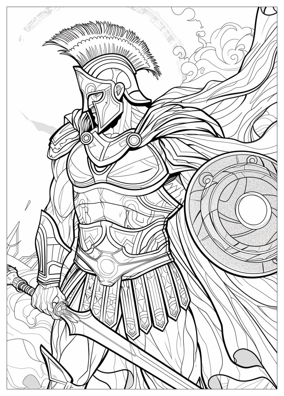 Warrior Coloring Pages-3