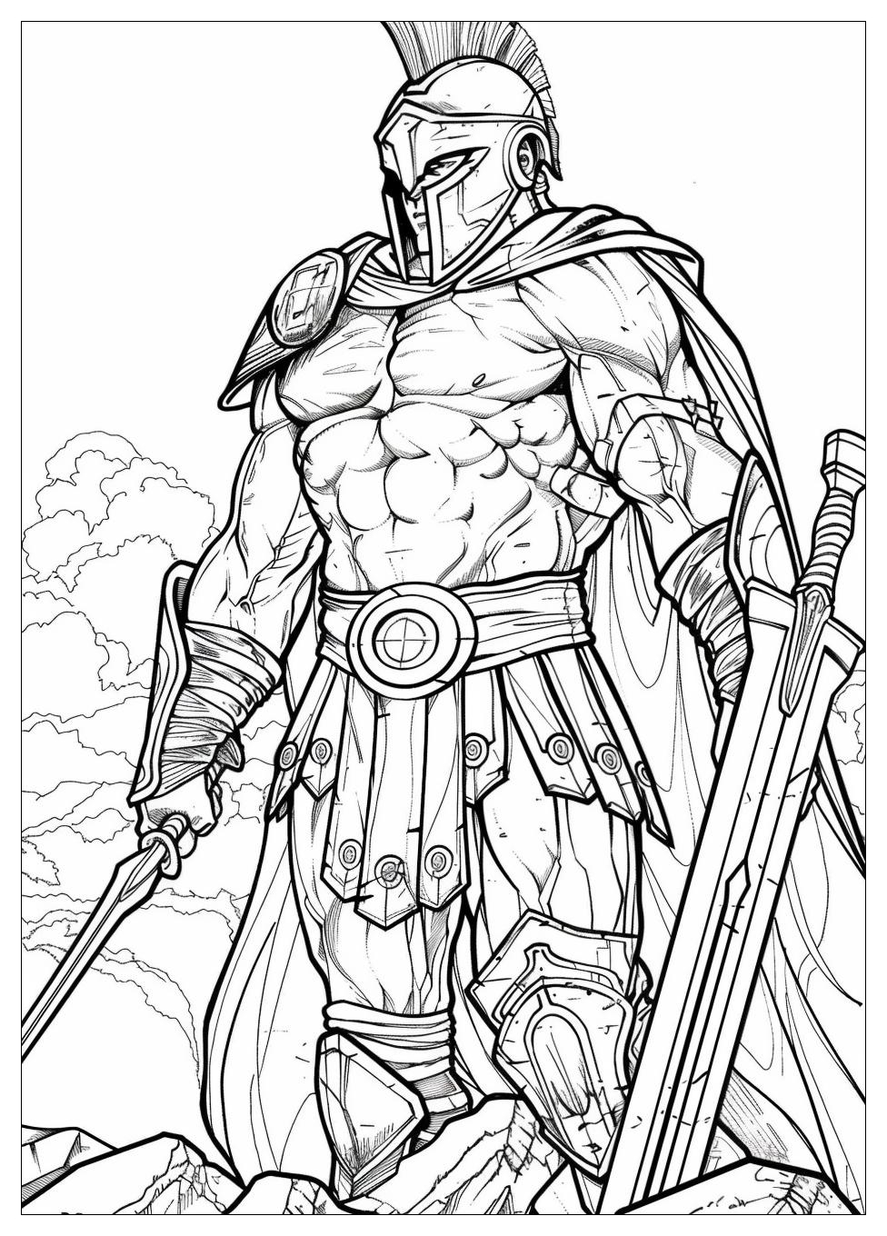 Warrior Coloring Pages-4