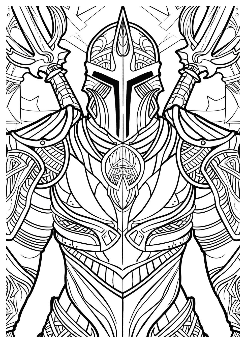 Warrior Coloring Pages-5